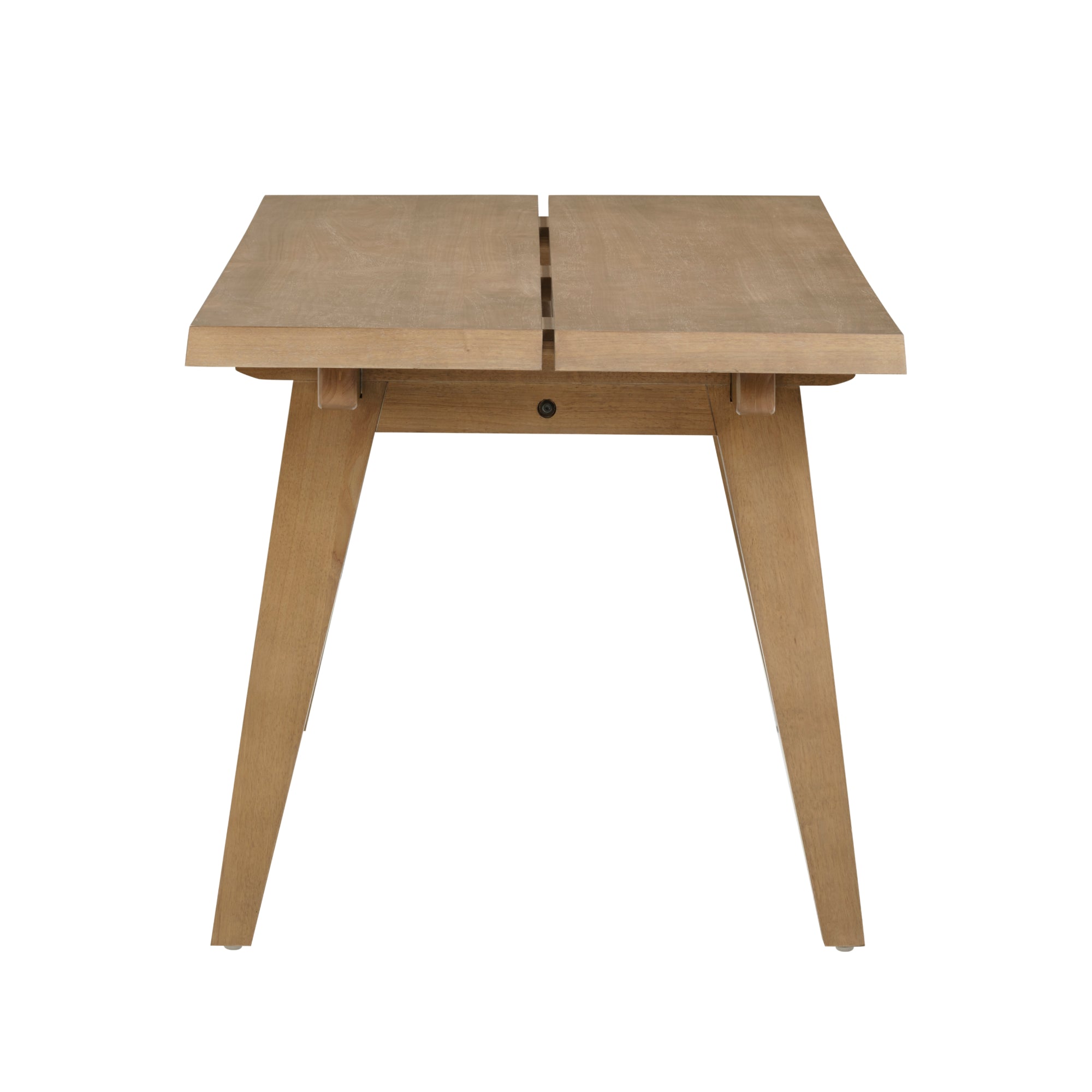 Modern Farmhouse Extendable Dining Table Light Brown